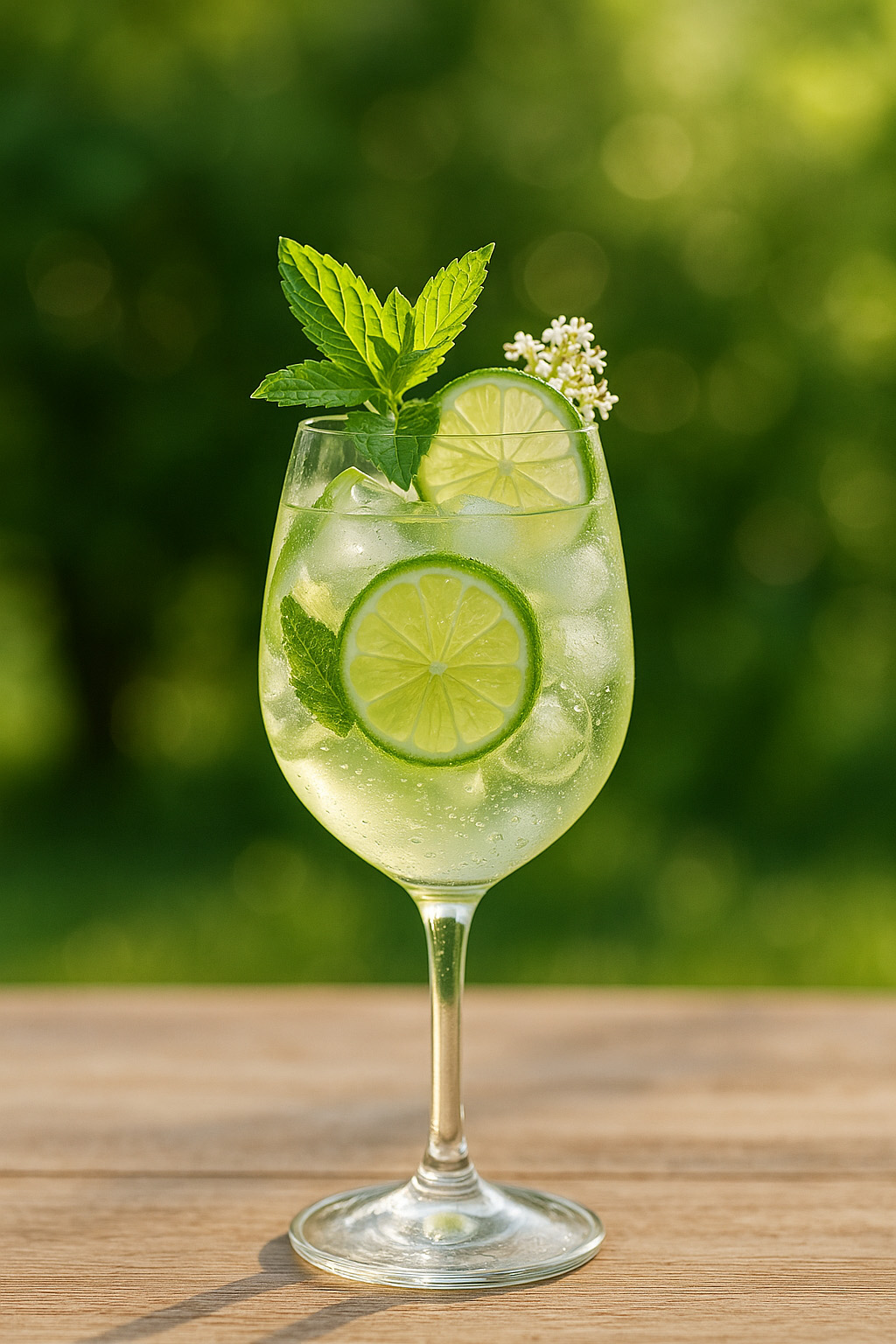 Hugo – Holunderblüten-Spritz mit Minze & Limette