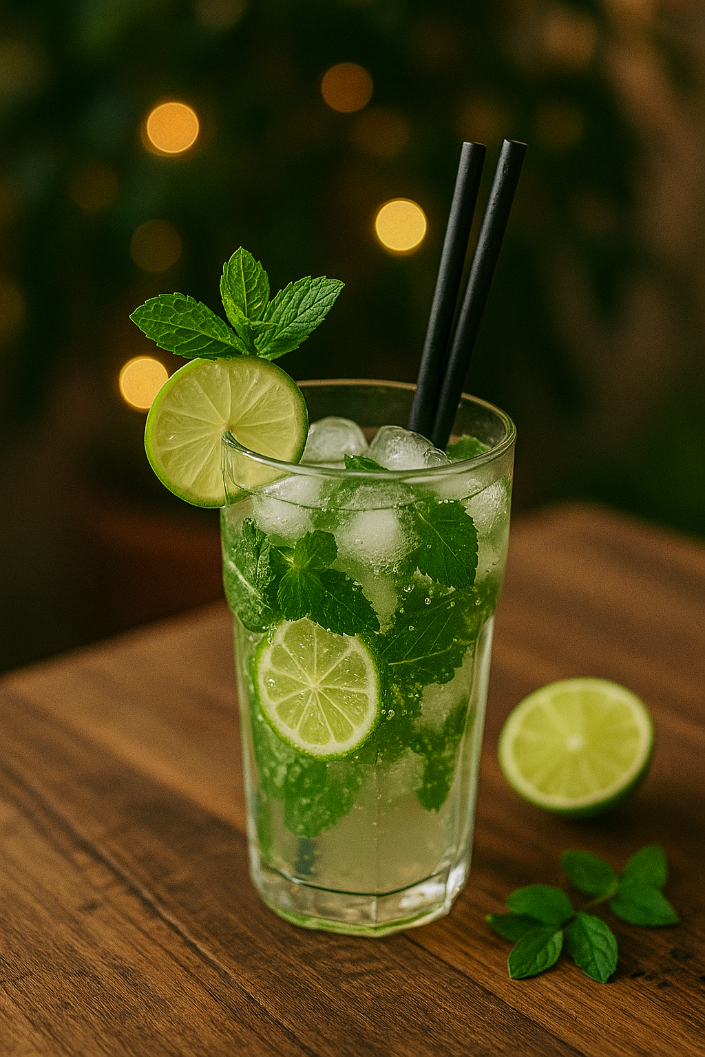 Virgin Mojito mit Minzsirup (Nojito)